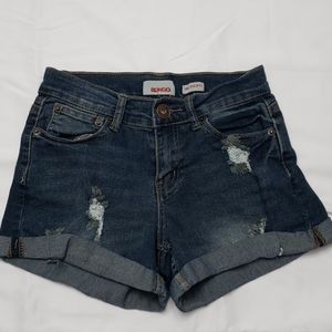 Blue jean shorts